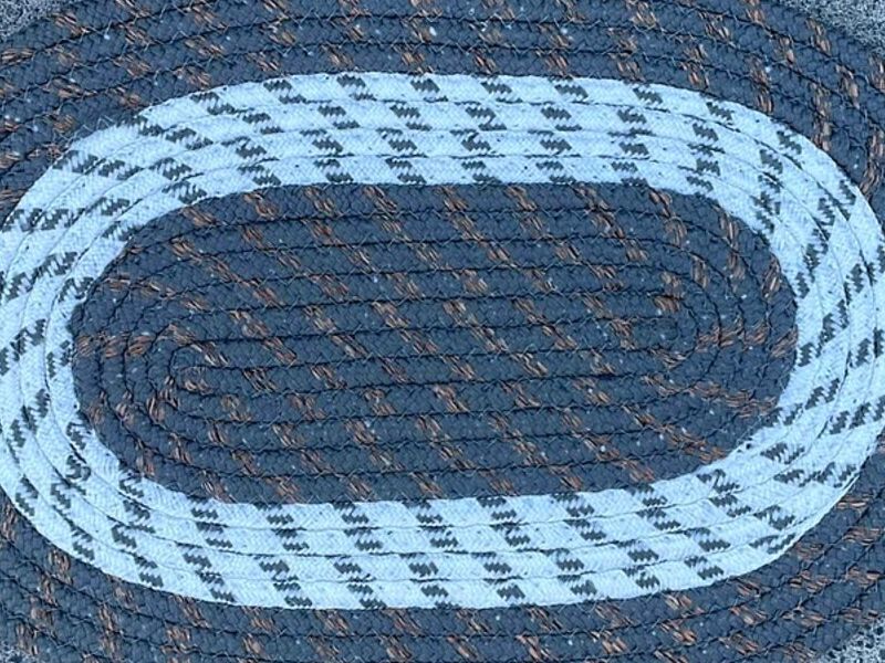 Alfombra Bajada cama Trenzada pequeña