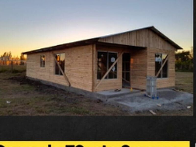 Casa prefabricada 72 m2  2 aguas  Chile 