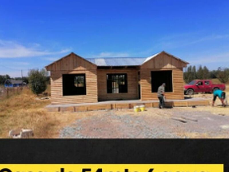 Casa prefabricada 54 m2  6 aguas  Chile 