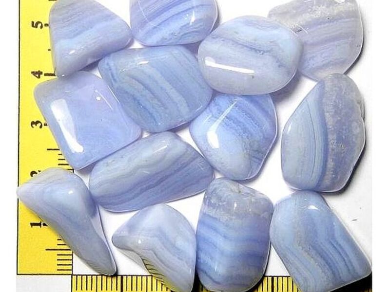 Piedra decorativa Ágata encaje azul Chile