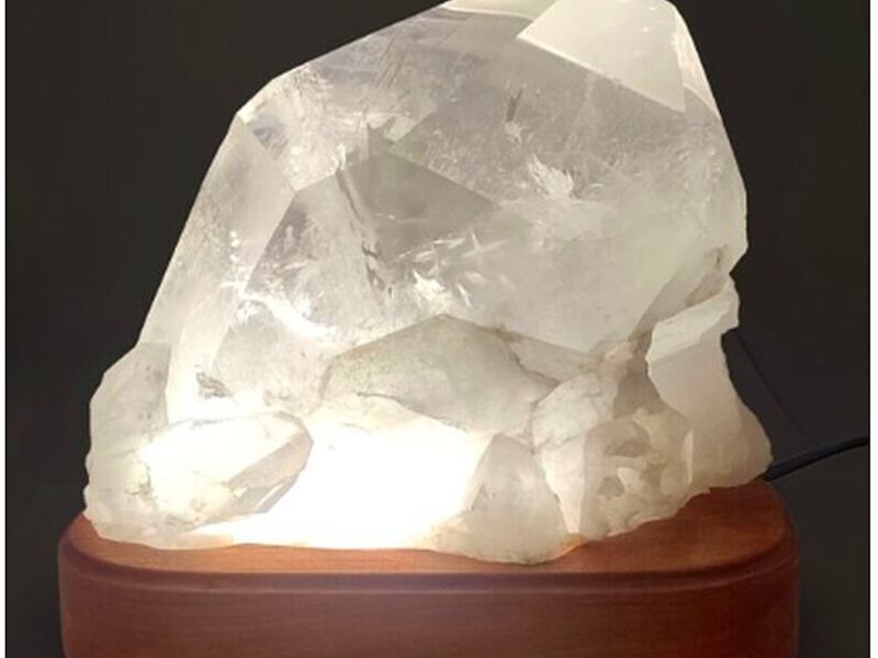 LAMPARA PUNTA CUARZO CRISTAL Chile