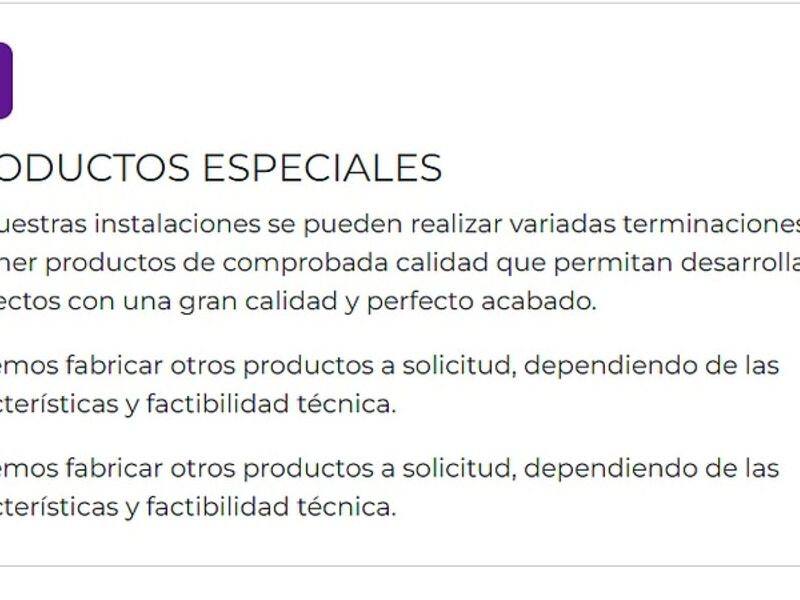 PRODUCTOS ESPECIALES MADERA CHILE 