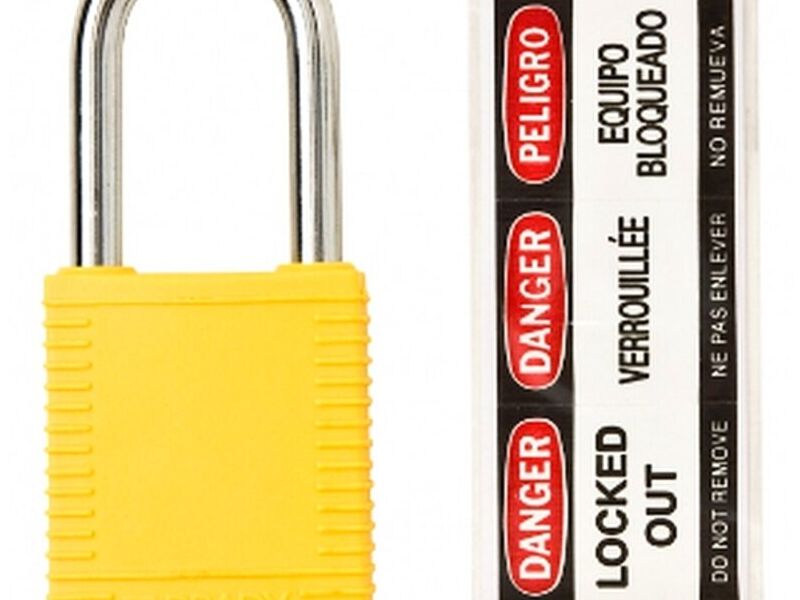 CANDADO BLOQUEO AMARILLO CHILE
