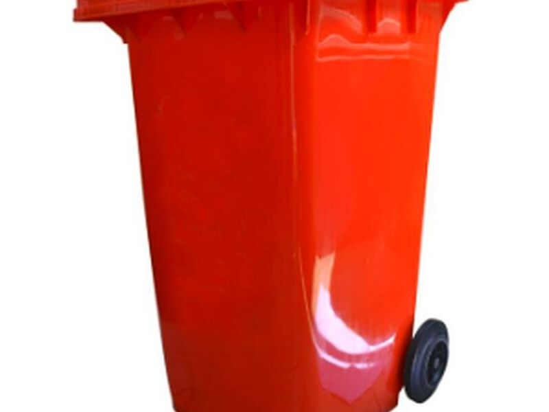 CONTENEDOR POLIET 240L ROJO CHILE