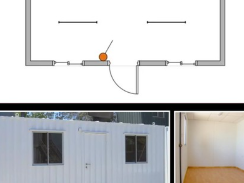 Oficina contenedor 6 x2.5 m chile