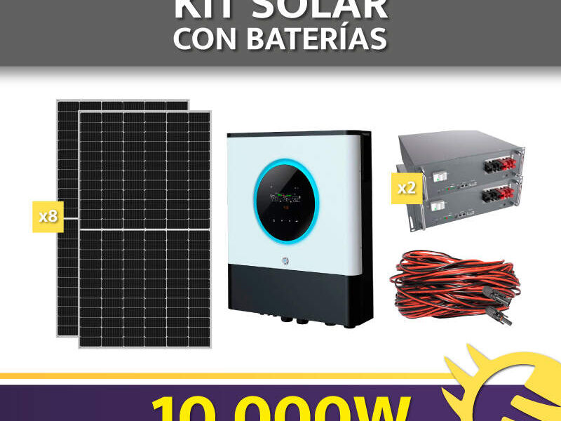 KIT  BATERÍA LITIO 10.000W CHILE