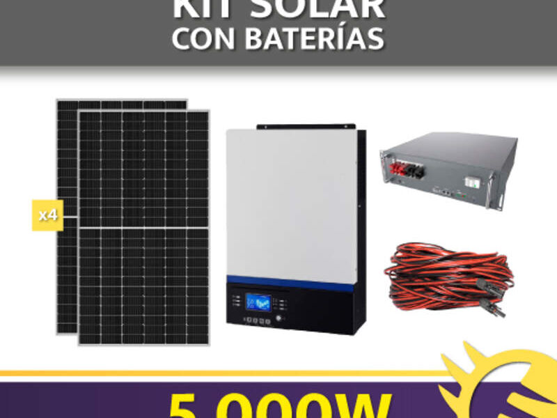 KIT BATERÍA LITIO 5.000W CHILE