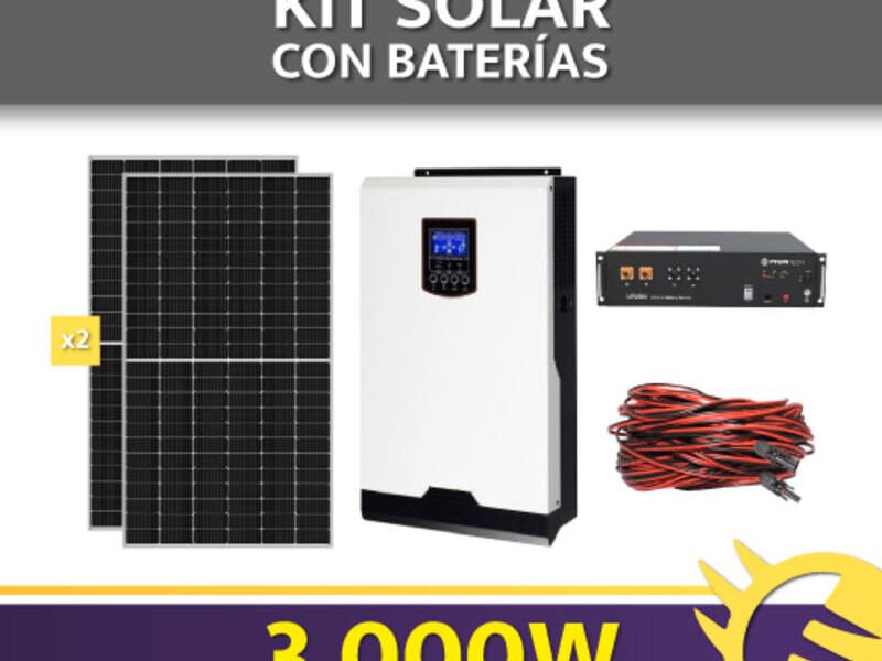 KIT BATERÍA LITIO 3.000W CHILE