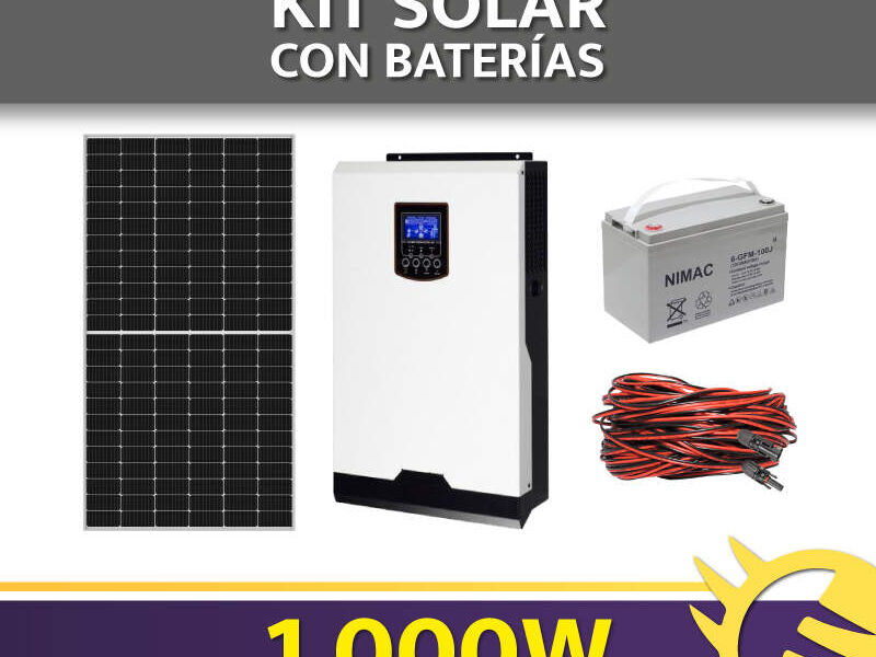 KIT BATERÍA GEL 1.000W CHILE