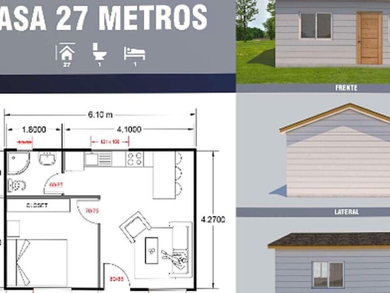 Casa prefabricada modular 27 m2  Chile 