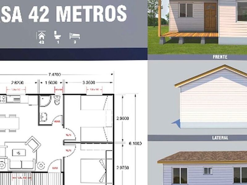 Casa prefabricada modular 42 m2  Chile 