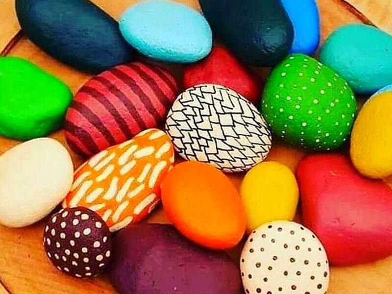 Piedras decorativas colores