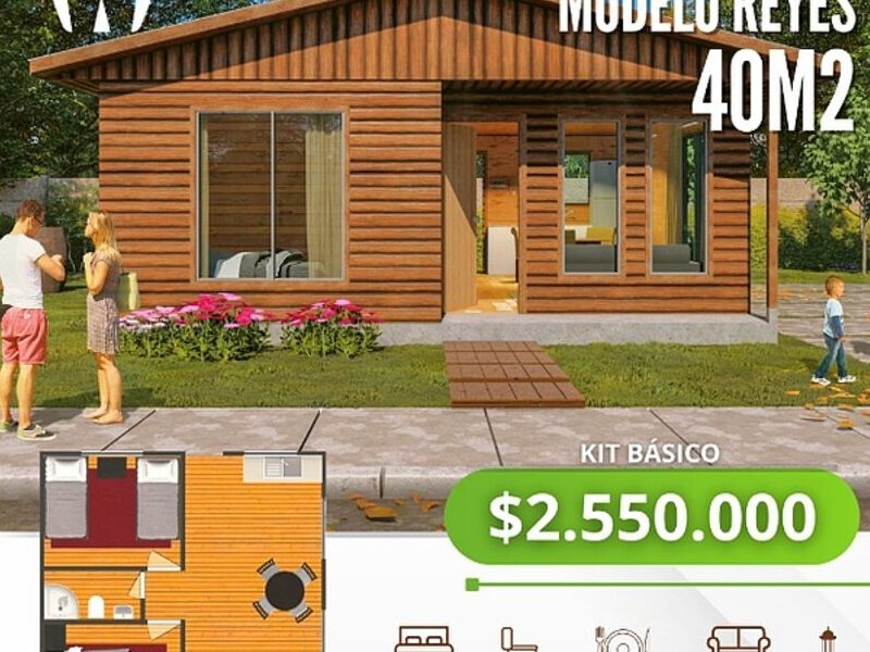 Casa prefabricada 40 m2   Chile 