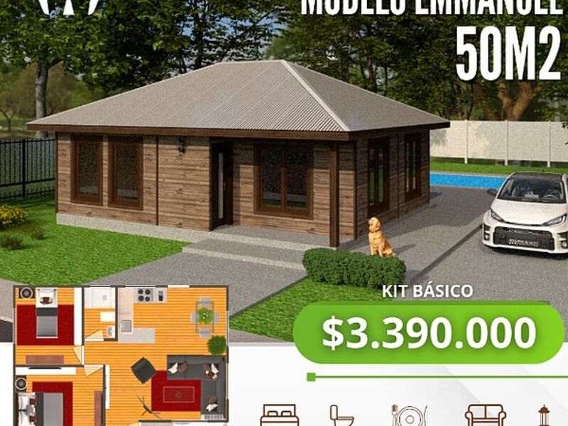 Casa prefabricada 50 m2   Chile 