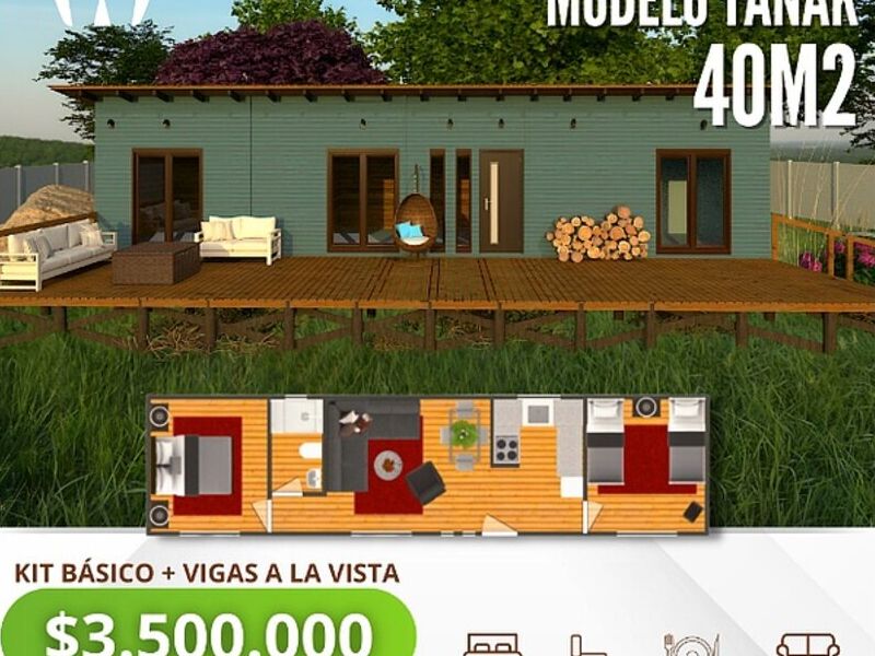 Casa prefabricada 40.5 m2   Chile 