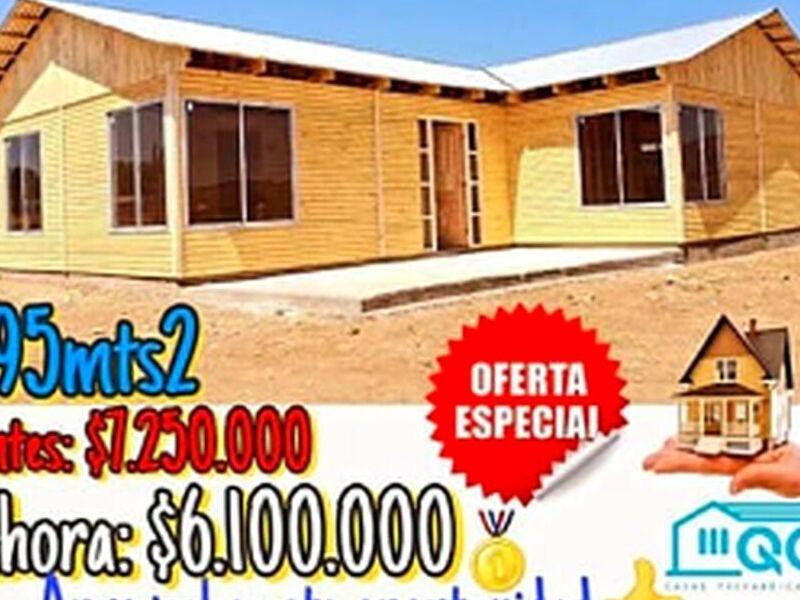 Casa prefabricada 95 m2  chile 