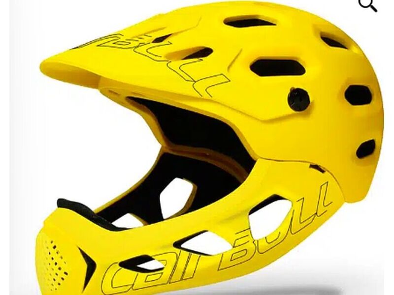 Casco cairbull allcross desmontable amarillo