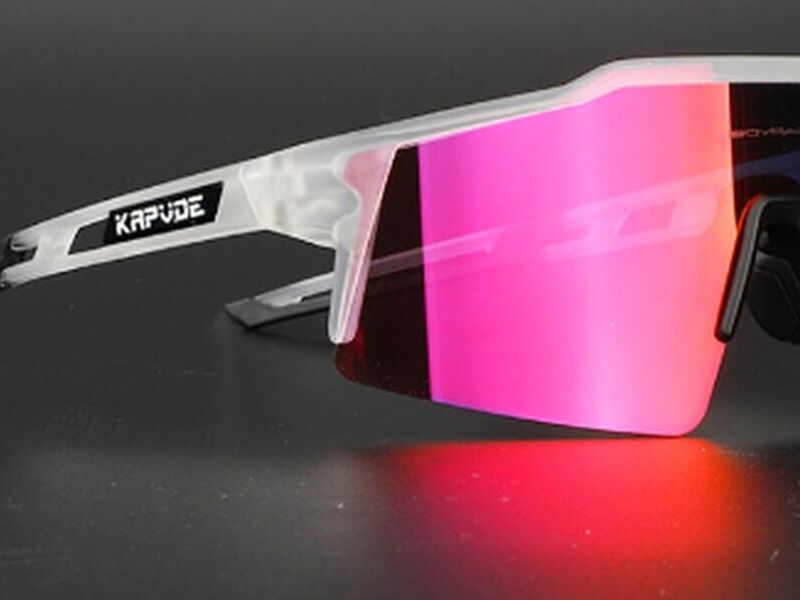 Lentes polarizados transparente mica fucsia