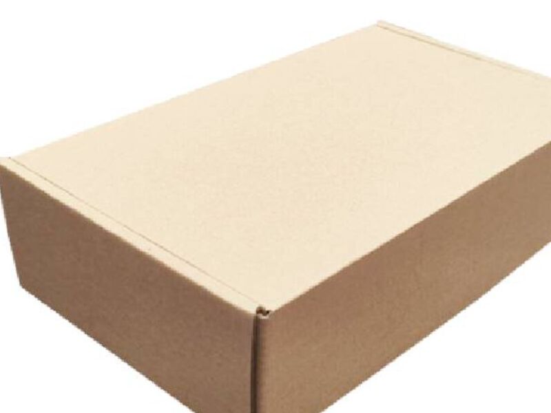 CAJA AUTOARMABLE 27X16X07CM CAFÉ