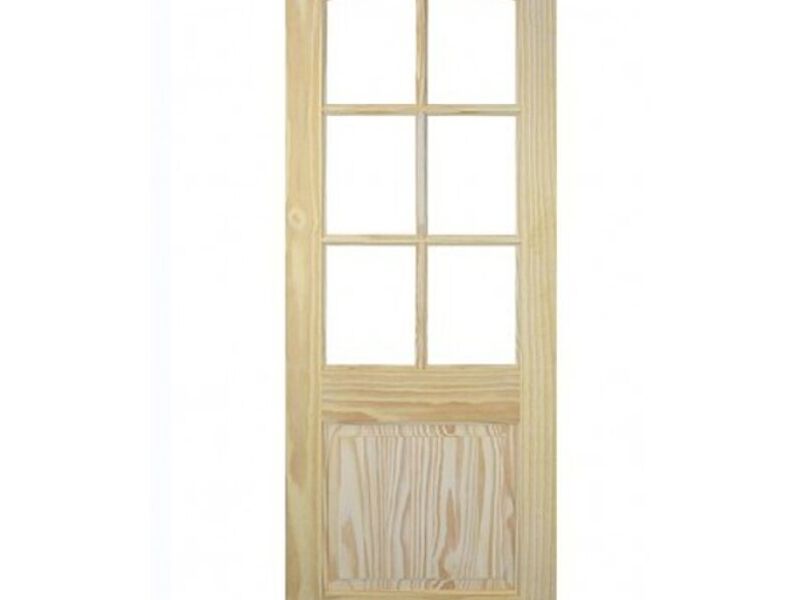 PUERTA MADERA 6 CRISTAL QUEBEC