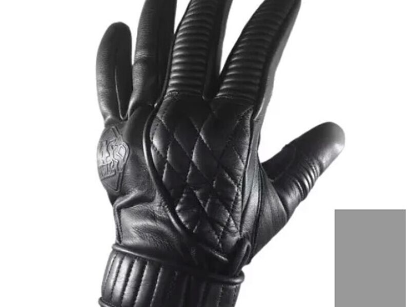 Guante Moto Cuero Gas Chacabuco Negro