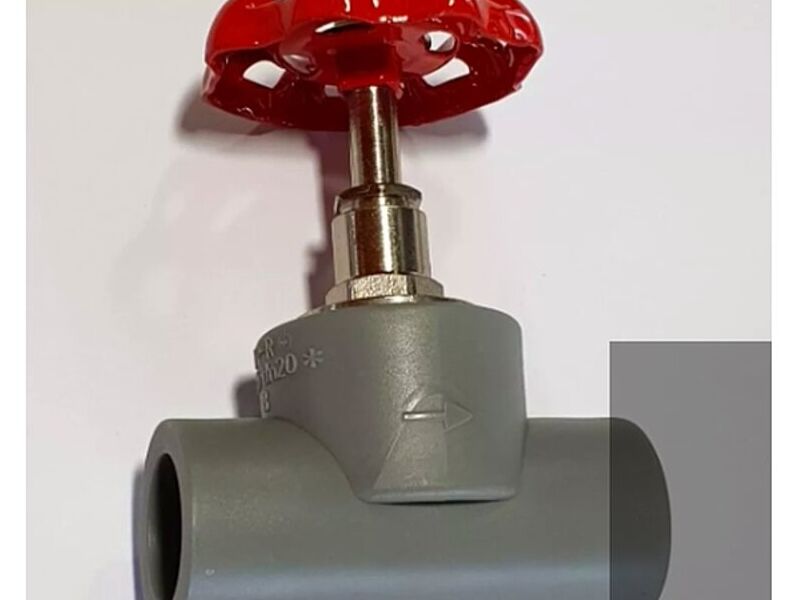 Llave Paso Ppr 25mm Manilla Roja 