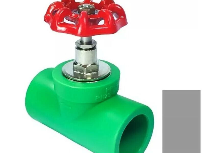 Llave Paso Ppr 20mm Manilla Roja 