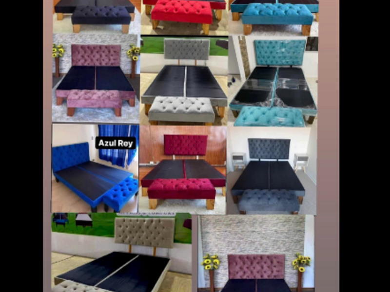 Cama europea negra