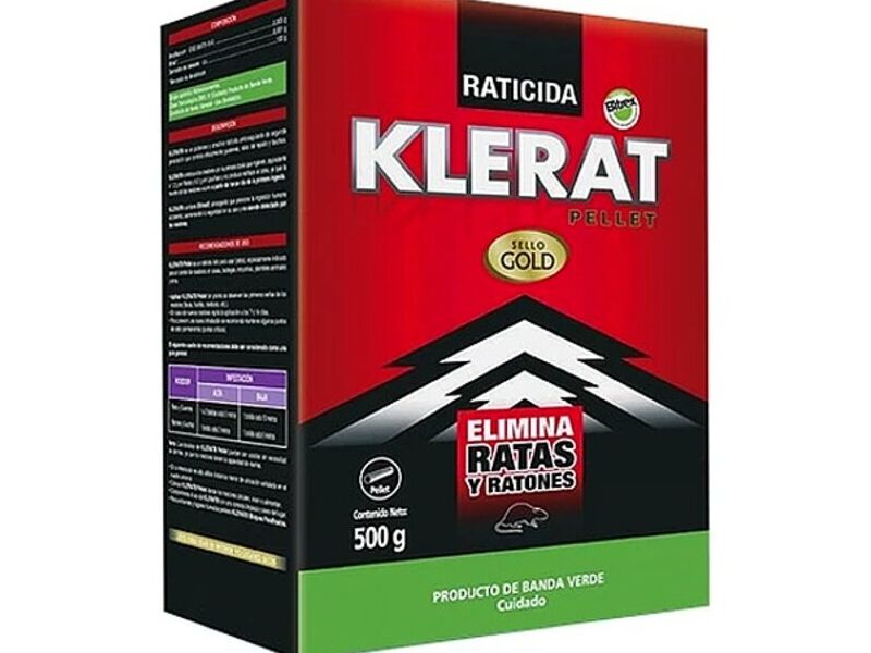 Raticida KLERAT en bloque ( calugas) / 500 grs