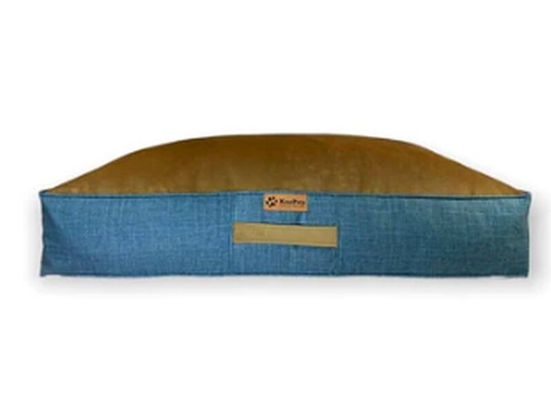 Cama perro café azul jeans Chile