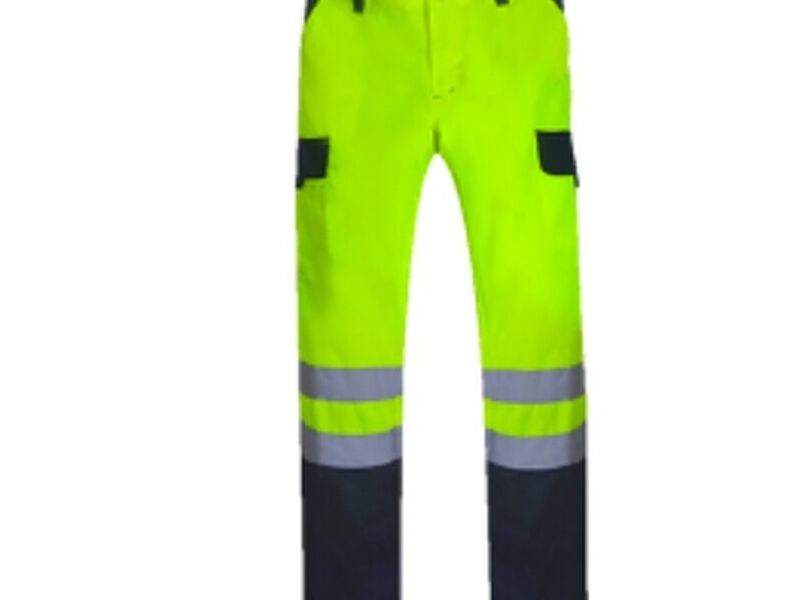 Pantalón bicolor gabardina Chiel