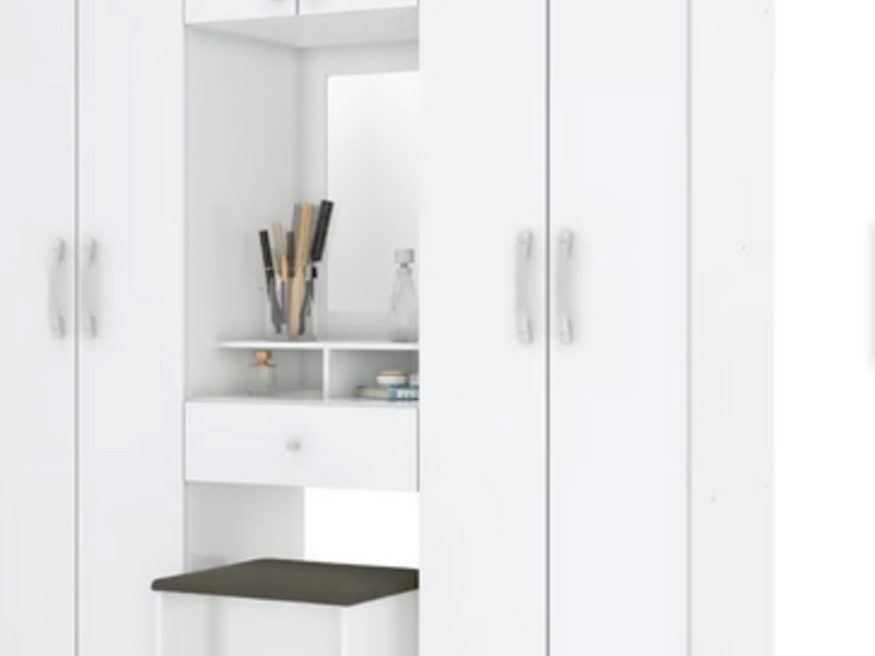 Closet 6 puertas espejo + silla OVALLE
