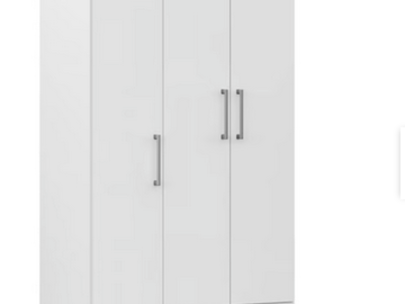 Closet 3 puertas 2 cajones blanco OVALE