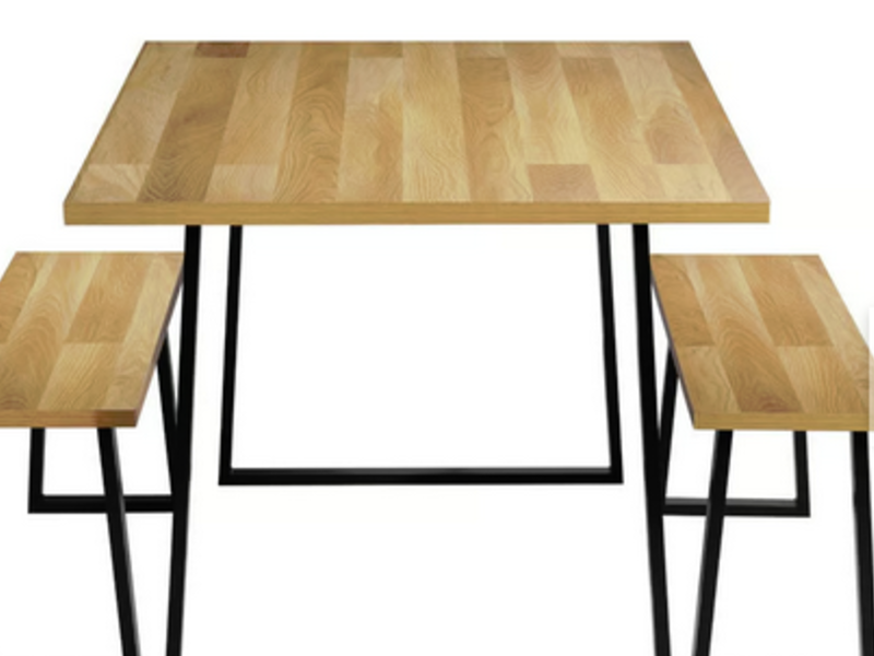 Juego Comedor 2 Banquetas  OVALLE