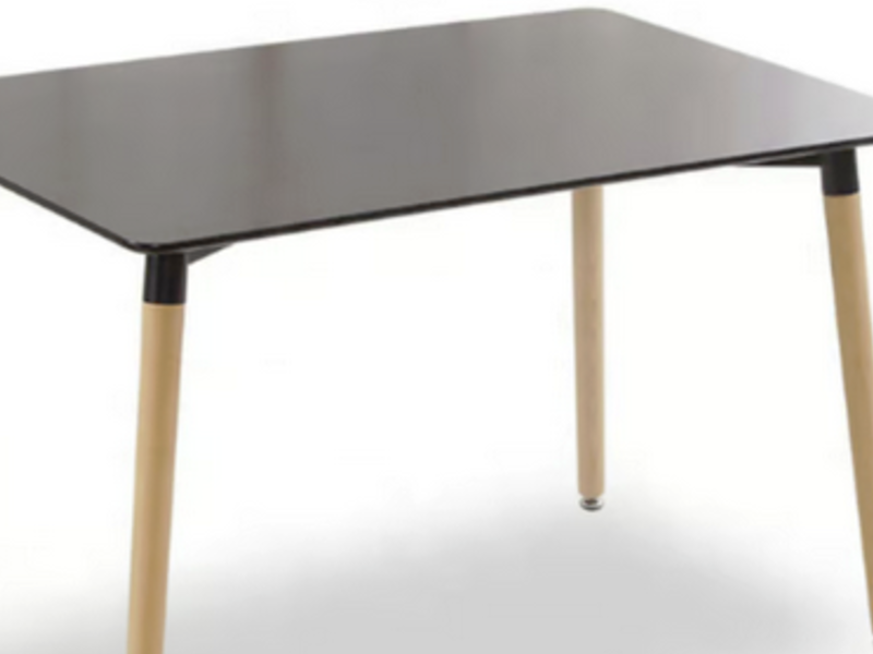 Mesa Comedor  Rectangular Negra  OVALLE
