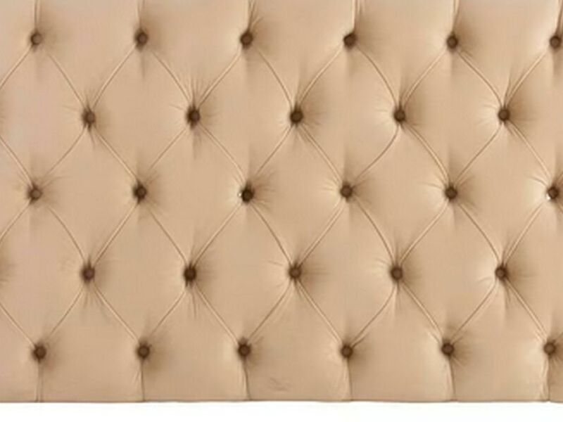 Respaldo Capitone King Beige SANTIAGO
