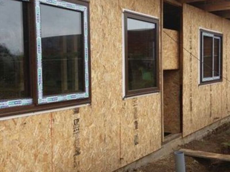 Ventanas pvc acabado nogal