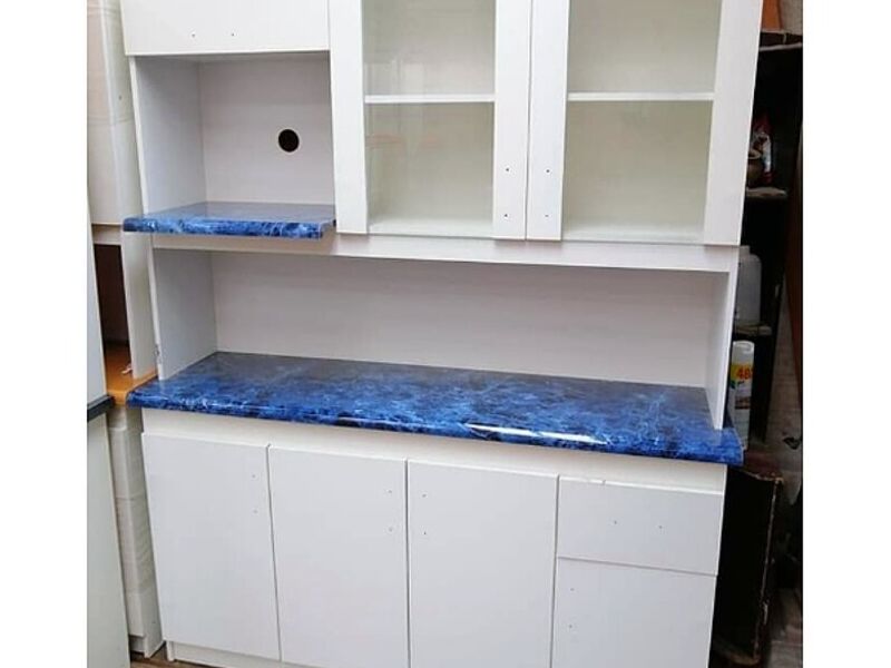 muebles de cocina azul Concepción