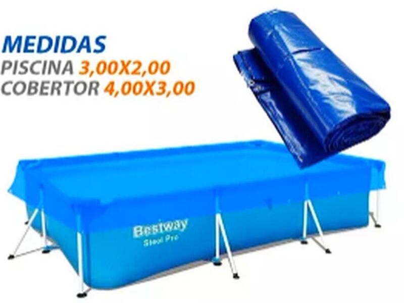 Cobertor Para Piscina Rectangular 3,00x2,00