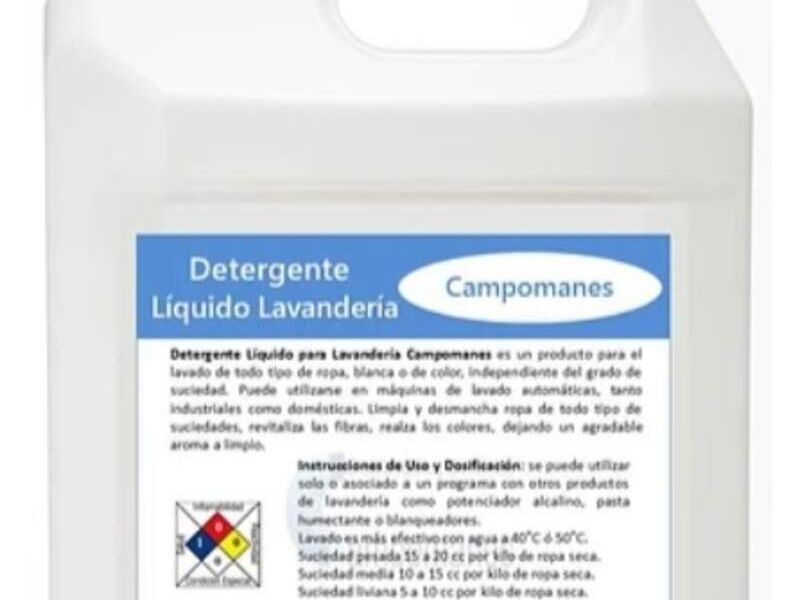 Detérgete líquido lavandería Chile