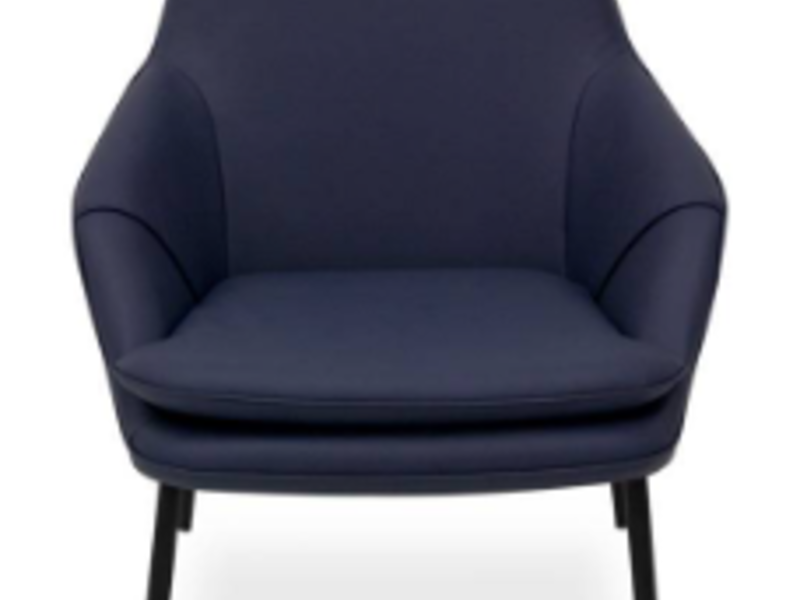 Silla Oficina Tapizada Color Azul Chile