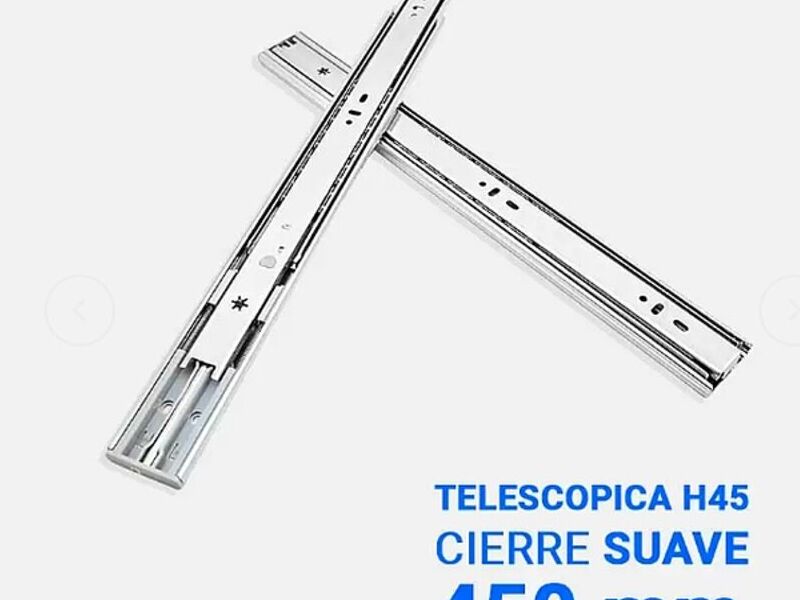 Corredera Telescopica Suave 450mm Cl