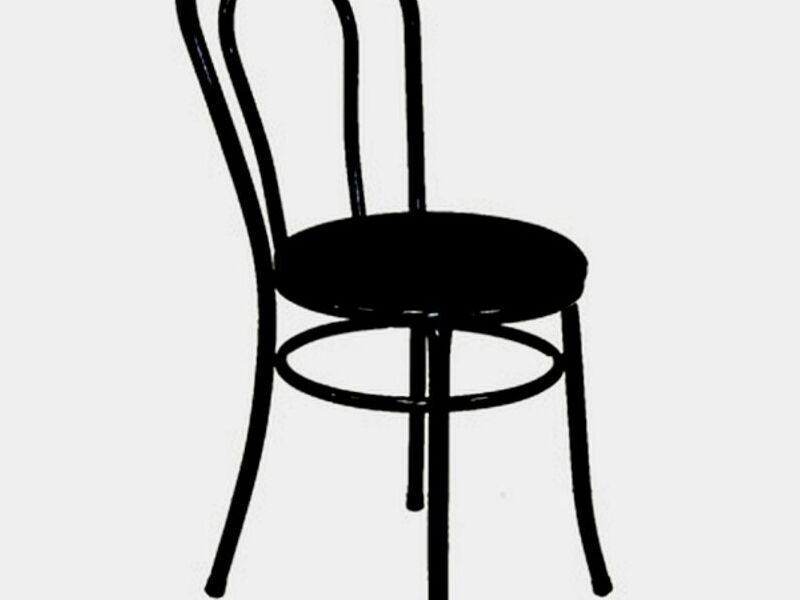 Silla base metalica negra Chile