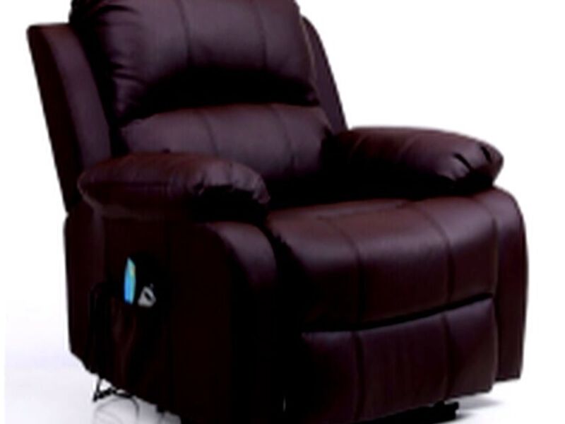 Sillon Berger Tapiz cuero cafe Chile