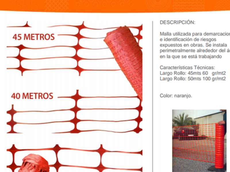 Malla Cerco Faena Chile