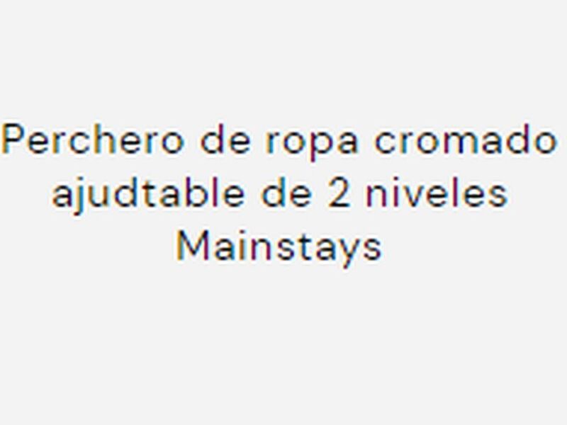 Perchero Cromado 2 Niveles Chile