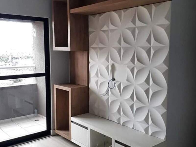 Pared de TV con diseño 3D Chile