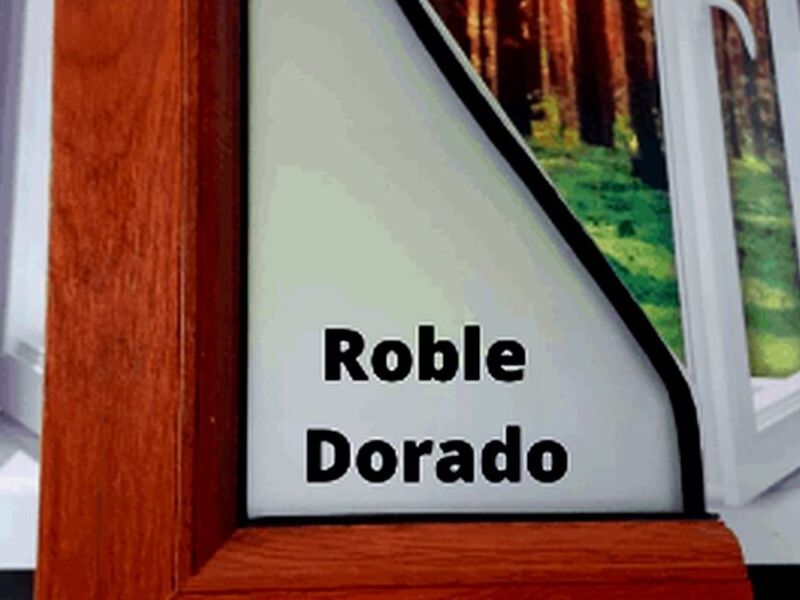 Ventana madera roble dorado Chile