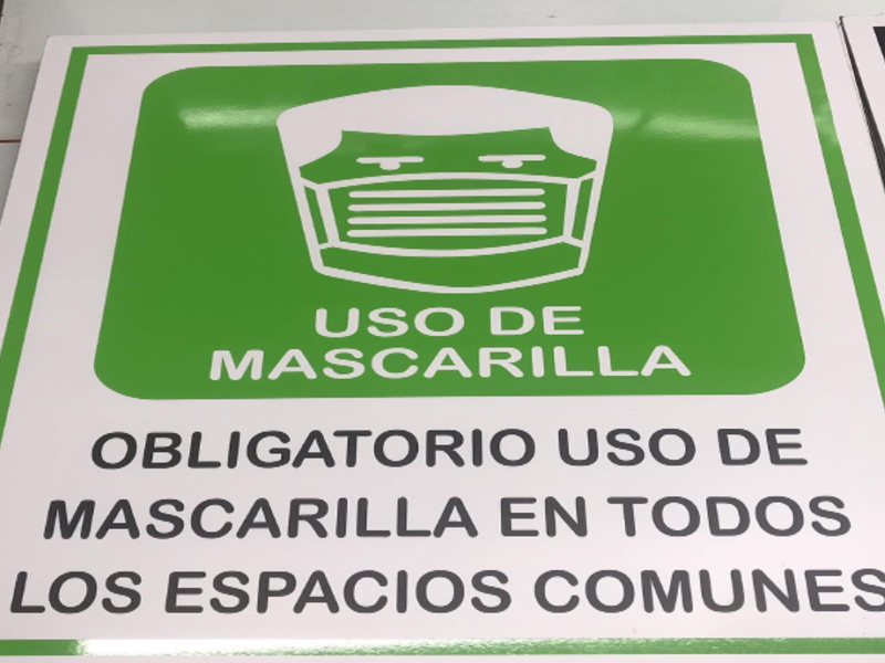 Señalética Uso de Mascarilla Chile