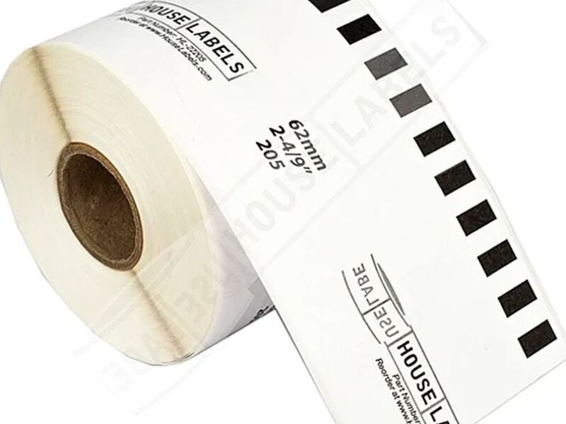 Etiquetas DK 2205 62mm x 30.48mts empalme